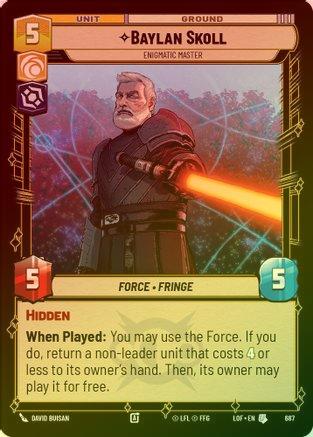 Baylan Skoll - Enigmatic Master - 687 - Uncommon (Foil)
