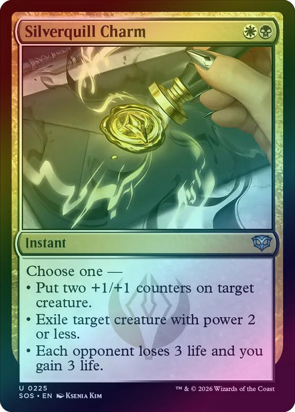 Silverquill Charm (Foil) (SOS)