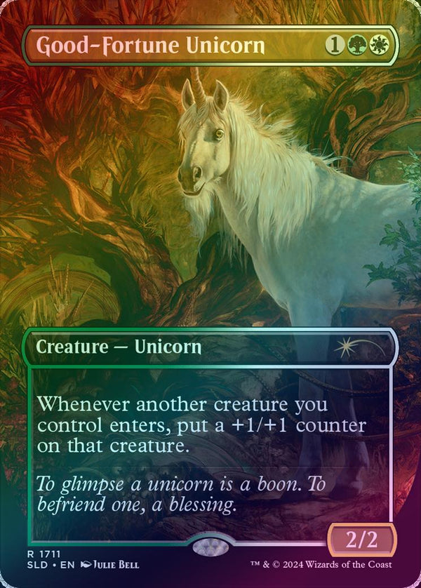 Good-Fortune Unicorn - Featuring: Julie Bell (Rainbow Foil) (SLD)