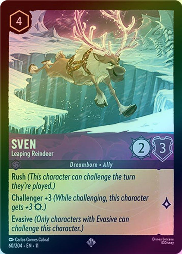 Sven (Leaping Reindeer) - 60/204 - Super Rare (Foil)