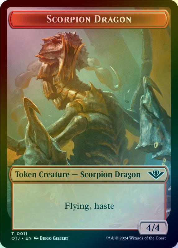Treasure // Scorpion Dragon Token (Foil) (TOTJ)
