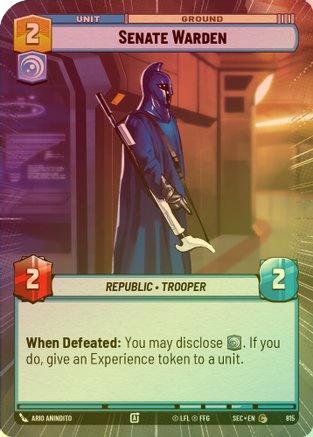 Senate Warden (Hyperspace Foil) - 815 - Common (Foil)