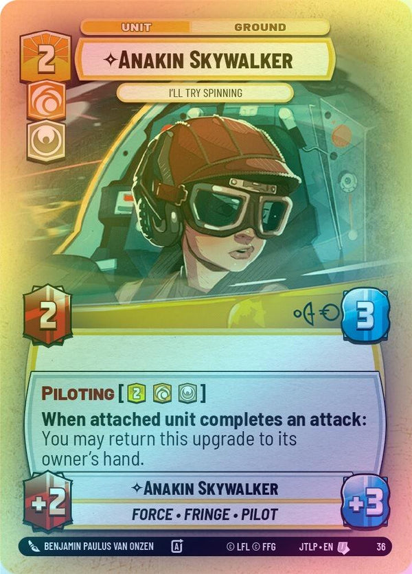 Anakin Skywalker - I'll Try Spinning - 36 - Uncommon (Foil)