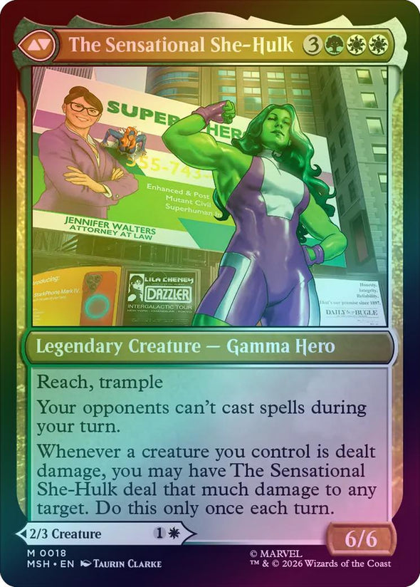 Jennifer Walters // The Sensational She-Hulk (Foil) (MSH) (Pre-Order)