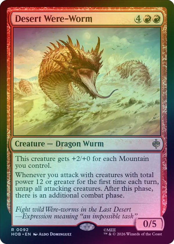 Desert Were-Worm (Foil) (HOB) (Pre-Order)