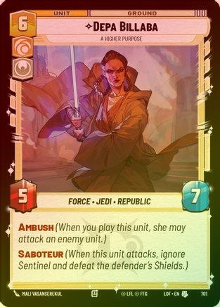 Depa Billaba - A Higher Purpose - 701 - Uncommon (Foil)