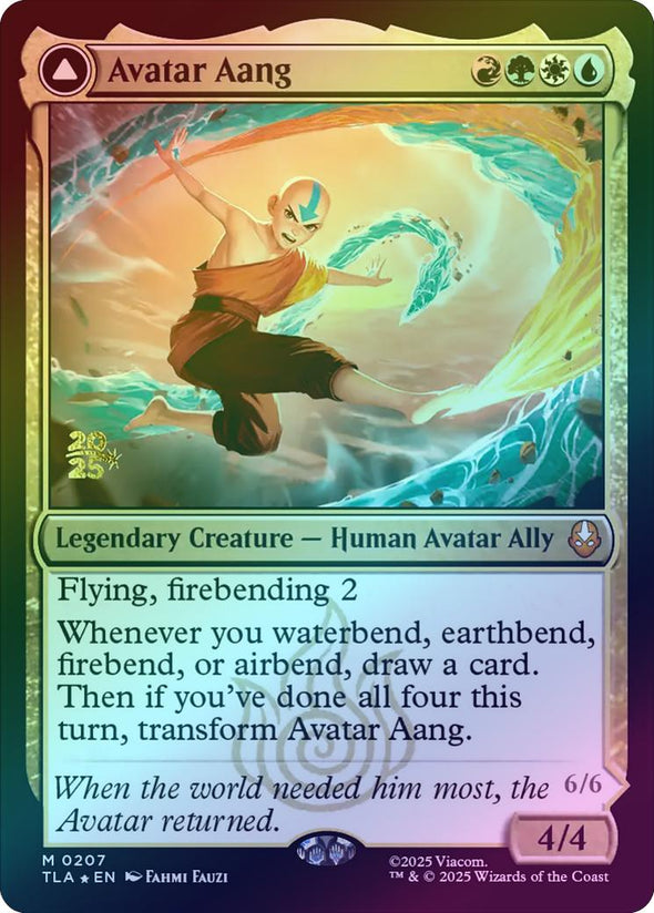 Avatar Aang // Aang, Master of Elements - Prerelease Promo (Foil) (PTLA)
