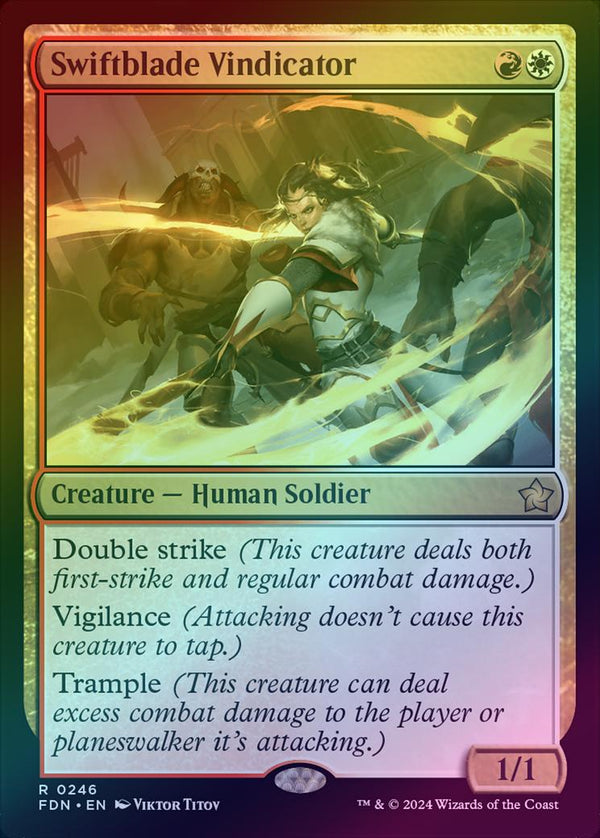 Swiftblade Vindicator (Foil) (FDN)