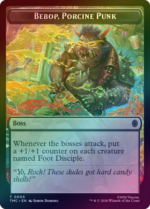 Bebop, Porcine Punk Token (Foil) (TTMC)