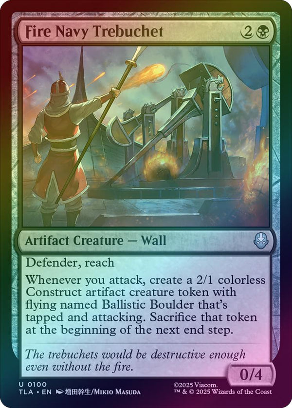 Fire Navy Trebuchet (Foil) (TLA)
