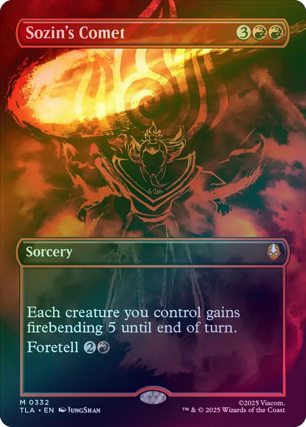 Sozin's Comet - Borderless Battle Pose (Foil) (TLA)