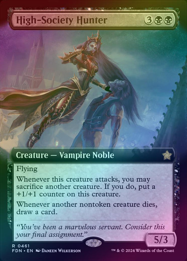 High-Society Hunter - Extended Art (Foil) (FDN)