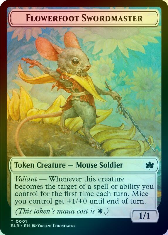 Rabbit // Flowerfoot Swordmaster Token (Foil) (TBLB)