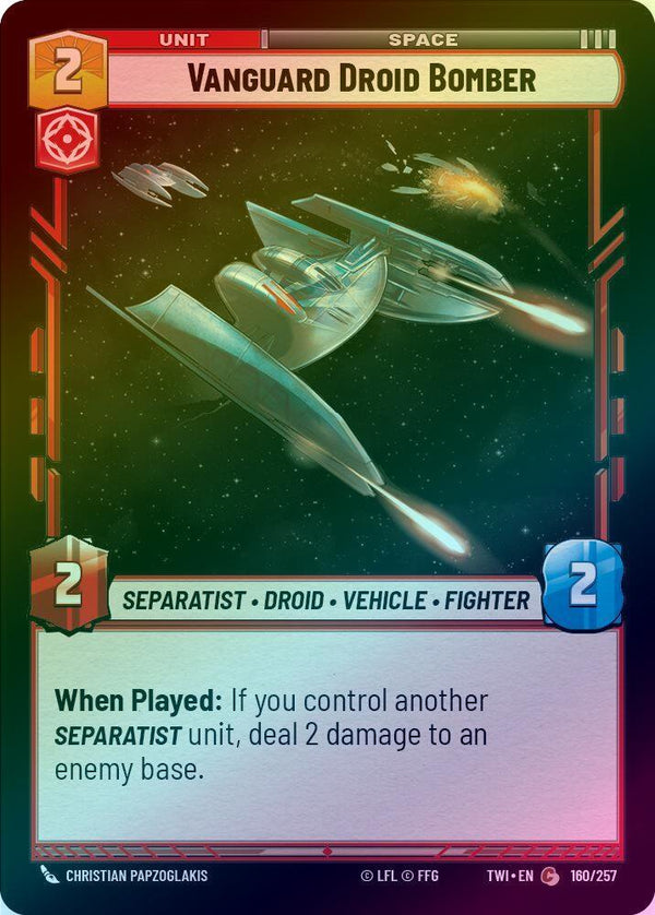 Vanguard Droid Bomber - 160/257 - Common (Foil)