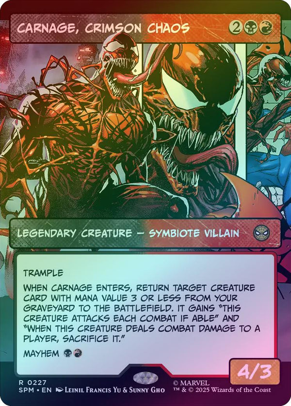 Carnage, Crimson Chaos - Panel Showcase (Foil) (SPM)