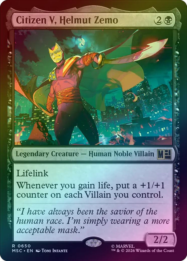 Citizen V, Helmut Zemo (Foil) (MSC) (Pre-Order)