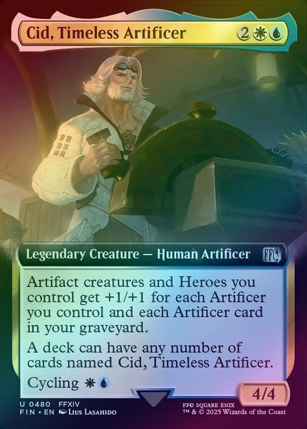 Cid, Timeless Artificer - Extended Art (Foil) (FIN)