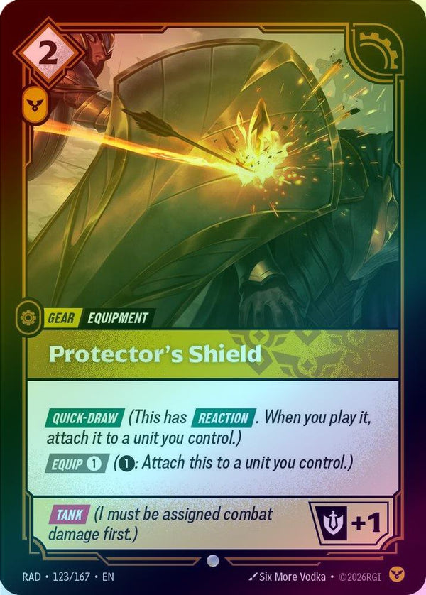 Protector's Shield - 123/167 - Common (Foil)