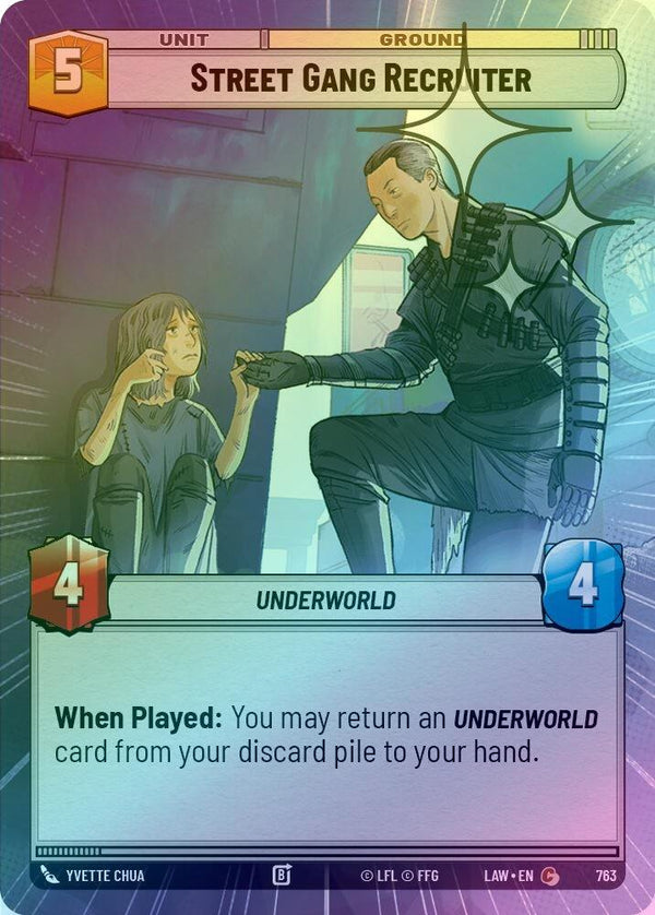 Street Gang Recruiter (Hyperspace Foil) - 763 - Common (Foil)