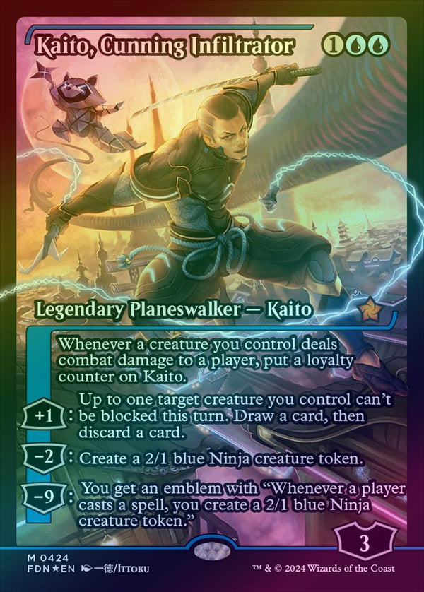 Kaito, Cunning Infiltrator - Japan Showcase - English Language (Foil) (FDN)