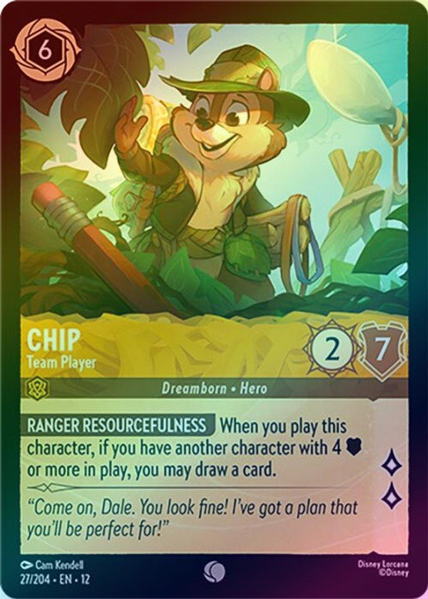 Chip (Team Player) - 27/204 - Common (Foil)
