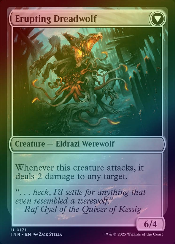 Smoldering Werewolf // Erupting Dreadwolf (Foil) (INR)