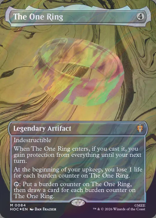 The One Ring - Borderless (Surge Foil) (HOC) (Pre-Order)