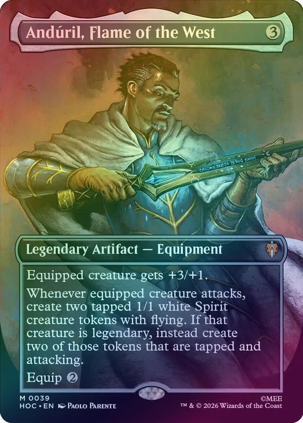 Andúril, Flame of the West - Borderless (Foil) (HOC)