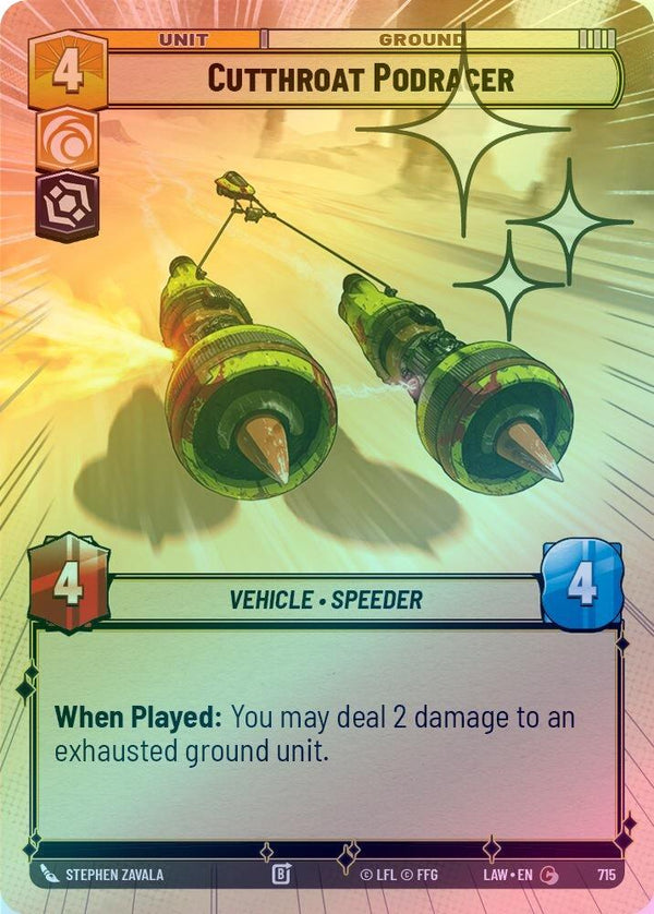 Cutthroat Podracer (Hyperspace Foil) - 715 - Common (Foil)