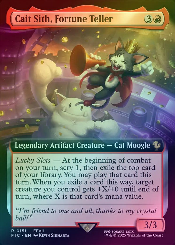 Cait Sith, Fortune Teller - Extended Art (Foil) (FIC)
