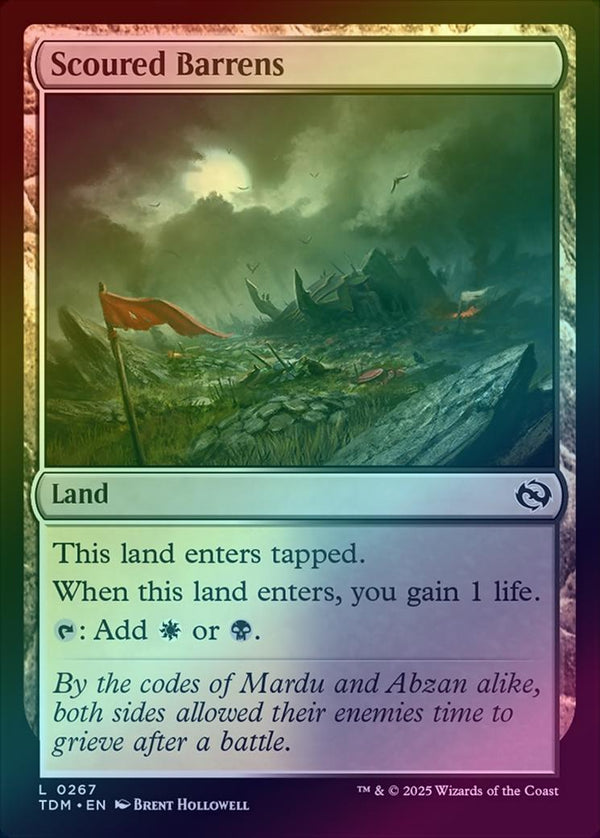 Scoured Barrens (Foil) (TDM)