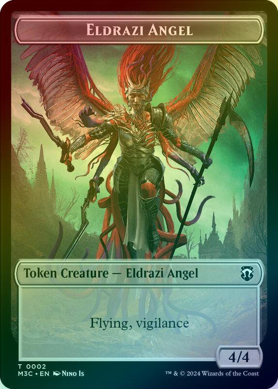 Copy // Eldrazi Angel Token (Ripple Foil) (TM3C)