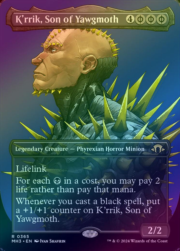K'rrik, Son of Yawgmoth - Borderless (Foil) (MH3)