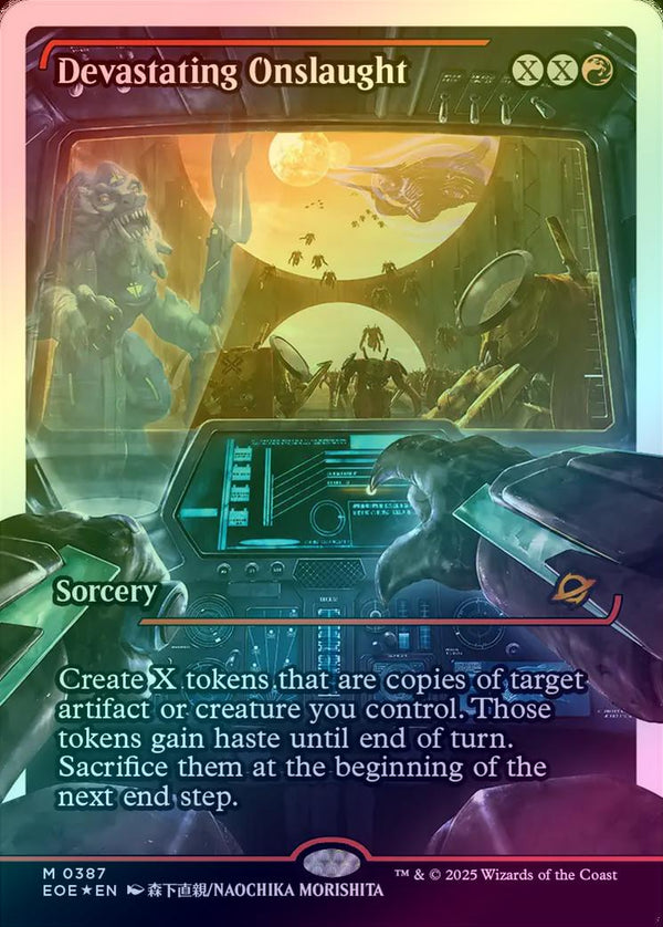 Devastating Onslaught - Japan Showcase - English Language (Fracture Foil) (EOE)