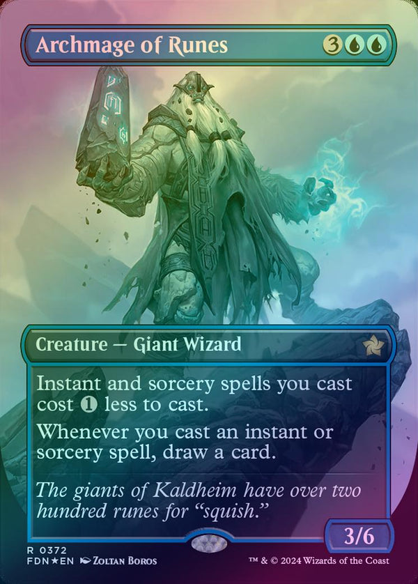 Archmage of Runes - Borderless (Mana Foil) (FDN)