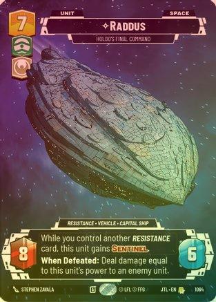 Raddus - Holdo's Final Command (Prestige) - 1064 - Rare (Foil)
