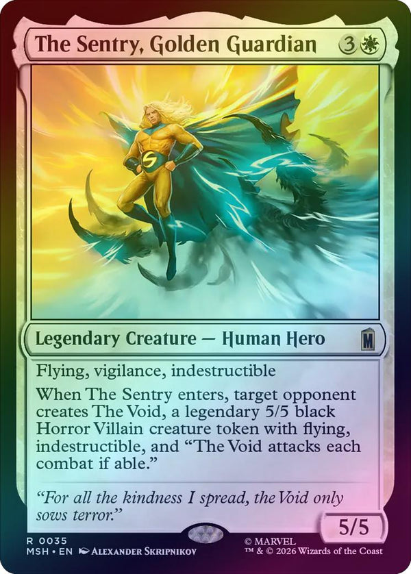 The Sentry, Golden Guardian (Foil) (MSH) (Pre-Order)