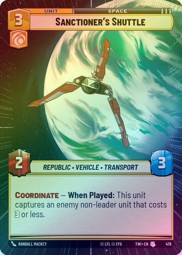 Sanctioner's Shuttle (Hyperspace) - 478 - Uncommon (Foil)