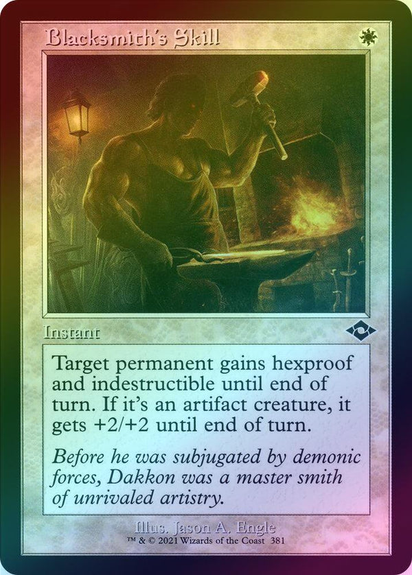 Blacksmith's Skill - Retro Frame (Foil) (MH2)