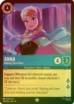 Anna (Making Snow Plans) - 139/204 - Common (Foil)