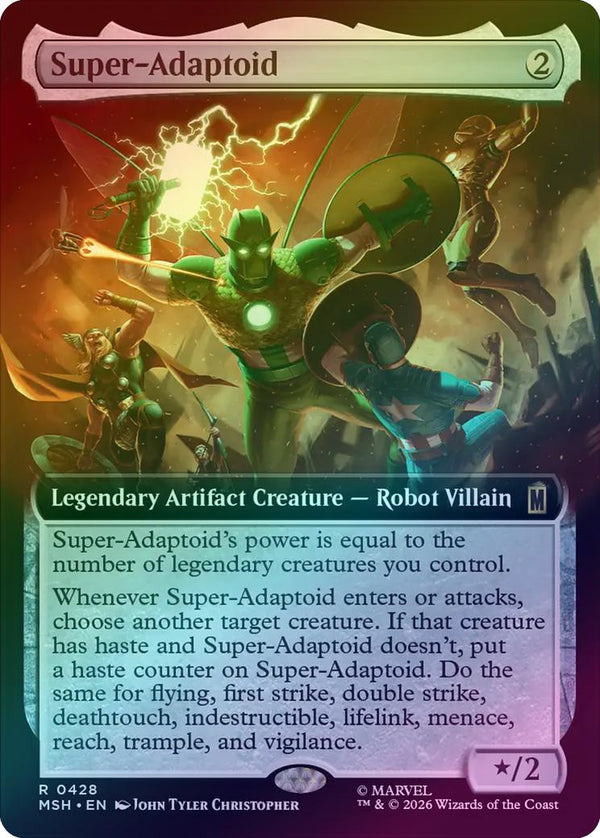 Super-Adaptoid - Extended Art (Foil) (MSH) (Pre-Order)