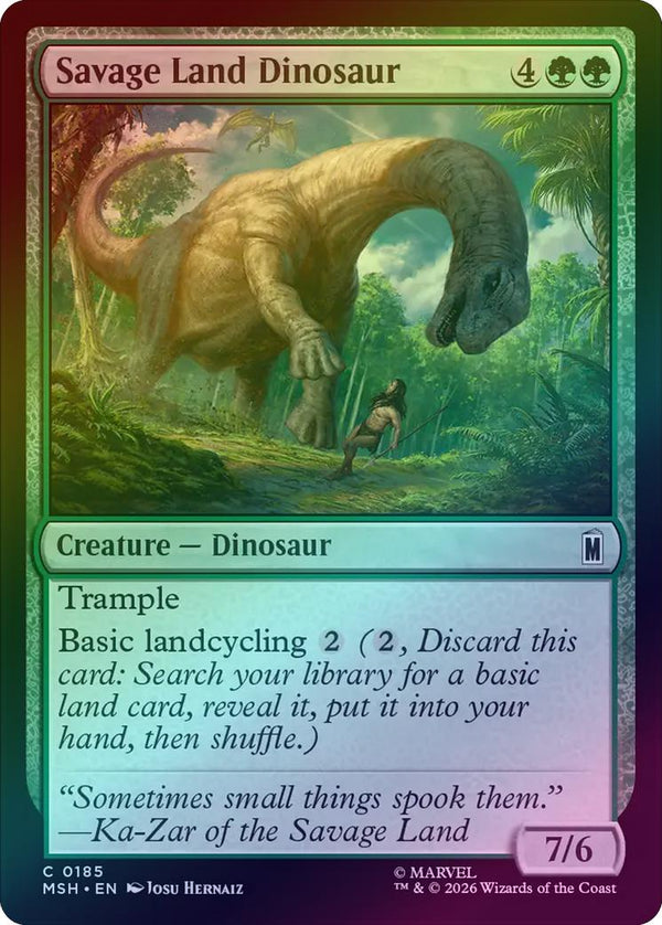 Savage Land Dinosaur (Foil) (MSH) (Pre-Order)