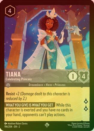 Tiana (Celebrating Princess) - 196/204 - Super Rare (Foil)