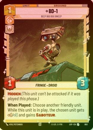 BD-1 - Beep Boo Boo Bweep - 693 - Uncommon (Foil)