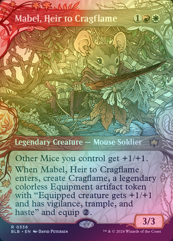 Mabel, Heir to Cragflame - Woodland Showcase (Foil) (BLB)