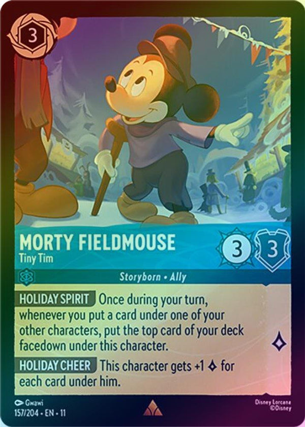 Morty Fieldmouse (Tiny Tim) - 157/204 - Rare (Foil)