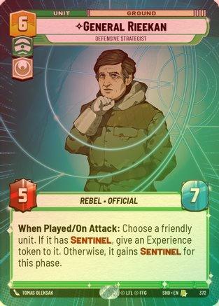 General Rieekan - Defensive Strategist (Hyperspace) - 372 - Rare (Foil)