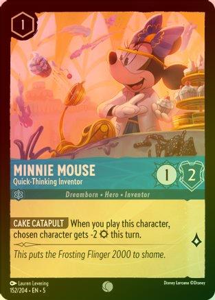 Minnie Mouse (Quick-Thinking Inventor) - 152/204 - Common (Foil)