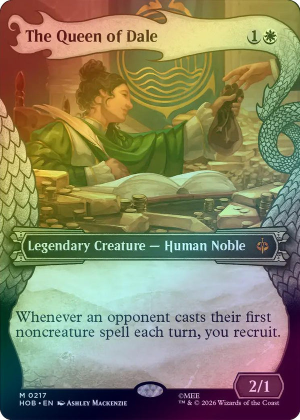 The Queen of Dale - Dragon Hoard Frame (Foil) (HOB) (Pre-Order)