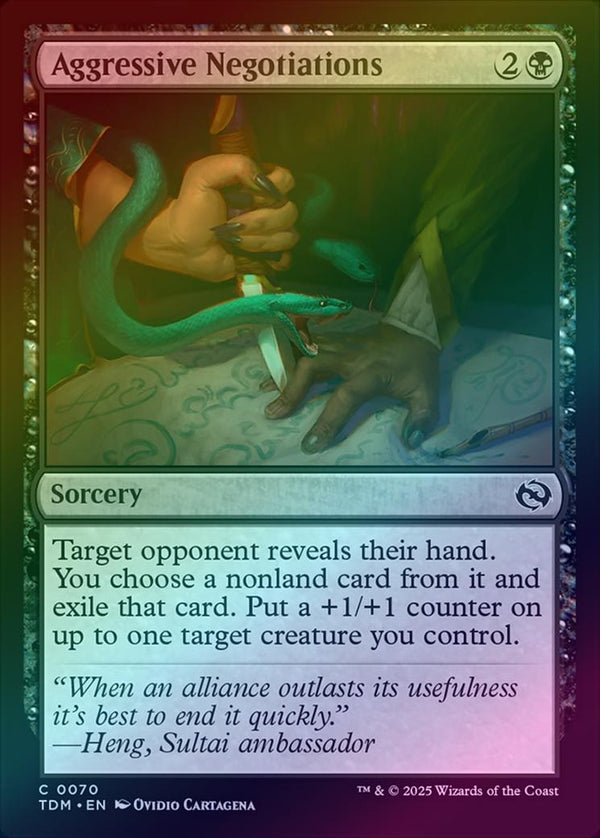 Aggressive Negotiations (Foil) (TDM)